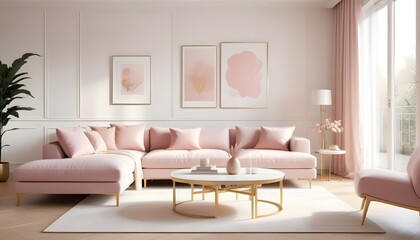 Photo interior modern design room 3d illustration