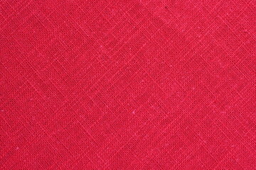red hemp viscose natural fabric cloth color, sackcloth rough texture of textile fashion abstract background