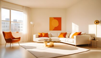 Fototapeta premium Photo interior modern design room 3d illustration