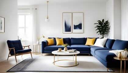Photo interior modern design room 3d illustration