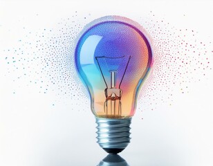 Colorful Idea Lightbulb