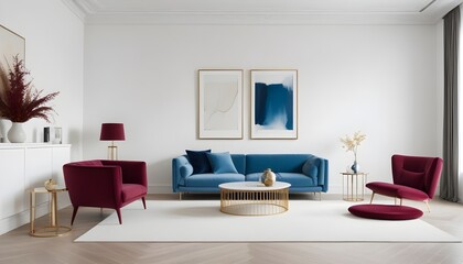 Photo interior modern design room 3d illustration