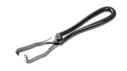 Obraz premium Eyelash curler mockup with ergonomic design, PNG file, transparent background, isolated on white