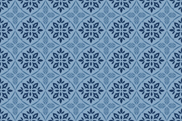 Blue seamless pattern