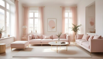 Fototapeta premium Photo interior modern design room 3d illustration