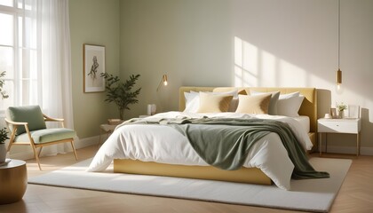 Obraz premium Photo interior modern design room 3d illustration