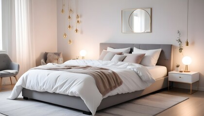 Photo interior modern design room 3d illustration