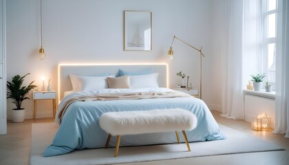 Photo interior modern design room 3d illustration