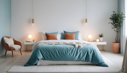 Photo interior modern design room 3d illustration