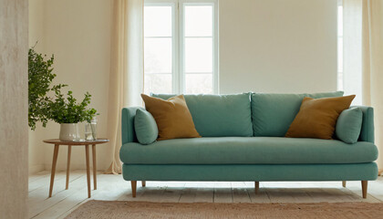 modern living room with sofa