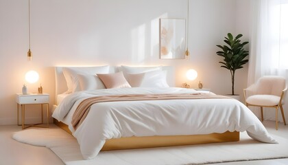 Photo interior modern design room 3d illustration