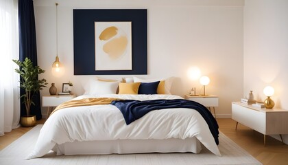 Photo interior modern design room 3d illustration