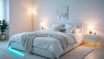 Photo interior modern design room 3d illustration