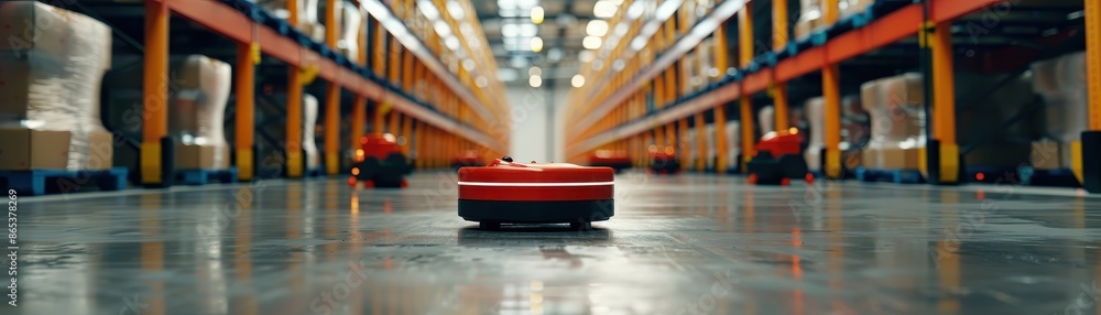 Poster automated warehouse robots