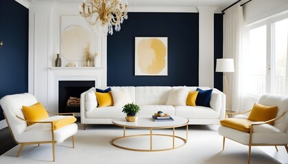 Photo interior modern design room 3d illustration