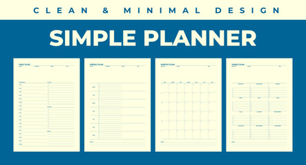 Simple planner in clean and minimal design