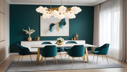 Photo interior modern design room 3d illustration