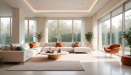Photo interior modern design room 3d illustration