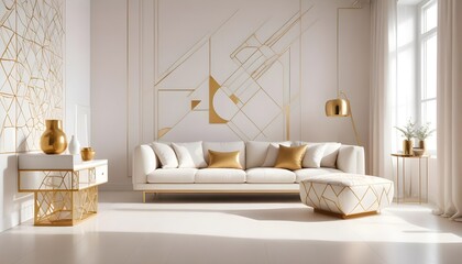 Photo interior modern design room 3d illustration