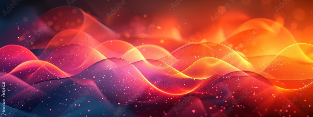 Poster a minimalist background with a pattern of overlapping circles in shades of orange.