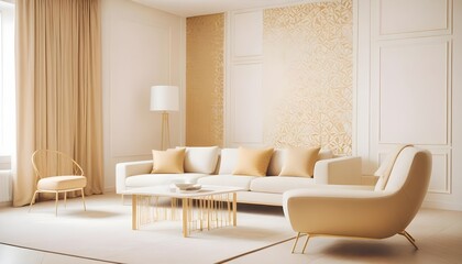 Photo interior modern design room 3d illustration