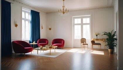 Photo interior modern design room 3d illustration