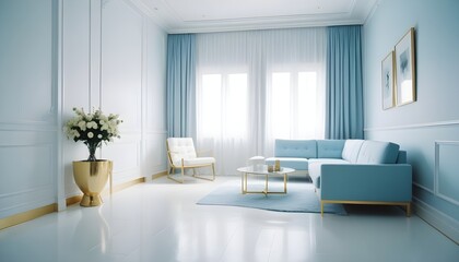 Fototapeta premium Photo interior modern design room 3d illustration