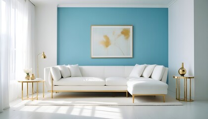 Photo interior modern design room 3d illustration