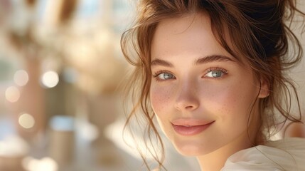 Obraz premium Capture the moment when the cream's active ingredients penetrate the skin's deepest layers, revitalizing from within.