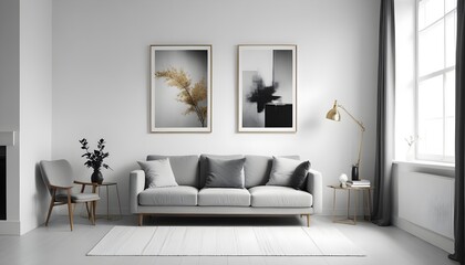 Photo interior modern design room 3d illustration