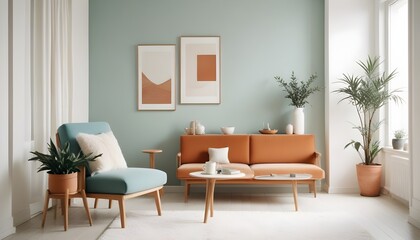 Photo interior modern design room 3d illustration