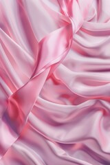 Obraz premium Pink Satin Close-Up