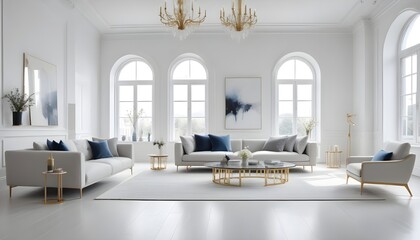 Photo interior modern design room 3d illustration