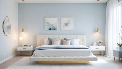 Photo interior modern design room 3d illustration