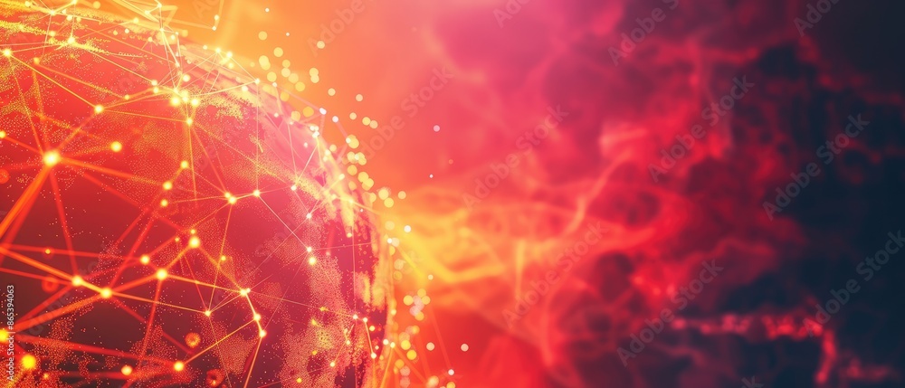 Poster abstract bokeh background with light and bright textures in a design that features blurred shiny pat