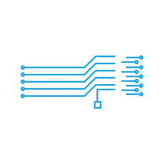 Abstract futuristic circuit board element