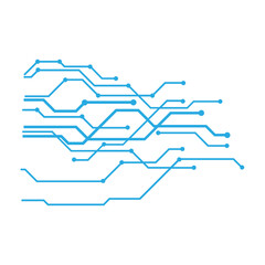Abstract futuristic circuit board element