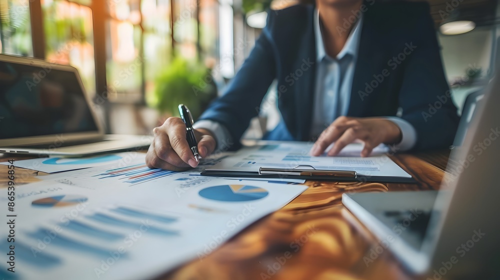 Poster candidate showcasing experience with data visualization during job interview
