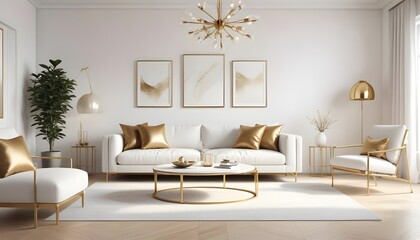 Photo interior modern design room 3d illustration