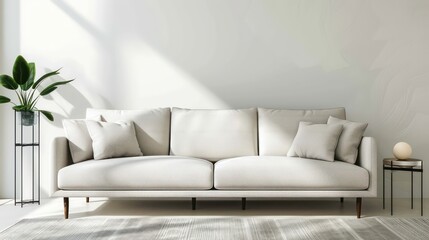 comfy couch sofa in living room interior, modern living room