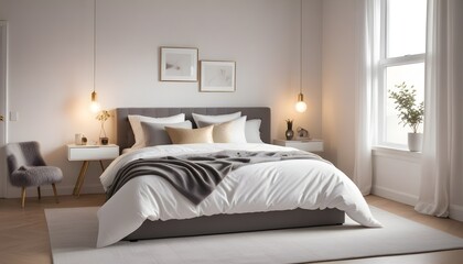Photo interior modern design room 3d illustration