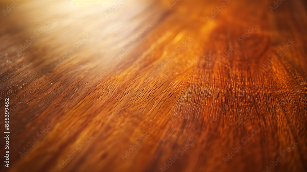 Wall mural close up of a wooden table