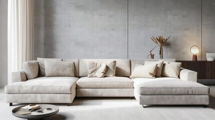 comfy couch sofa in living room interior, modern living room