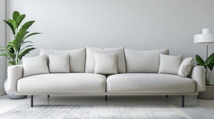 comfy couch sofa in living room interior, modern living room