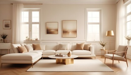 Fototapeta premium Photo interior modern design room 3d illustration