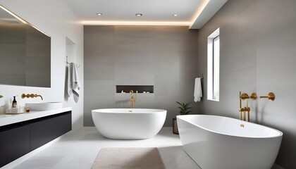 Photo interior modern design room 3d illustration