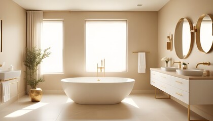 Fototapeta premium Photo interior modern design room 3d illustration