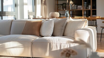 home interior design idea with couch in living room