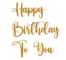 Happy Birthday to You.Happy Birthday typography design for greeting cards and poster with balloon, confetti and design template for birthday celebration.
