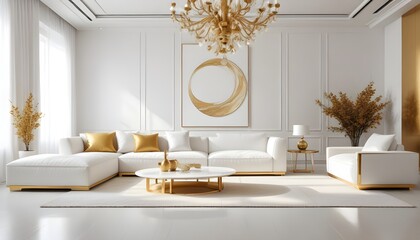 Photo interior modern design room 3d illustration